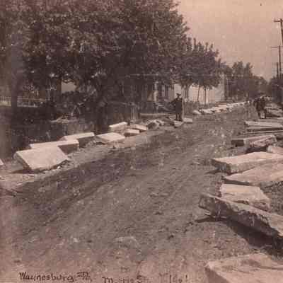 Waynesburg Album, Photo 01 - Morris Street, Waynesburg, Greene County, Pennsylvania