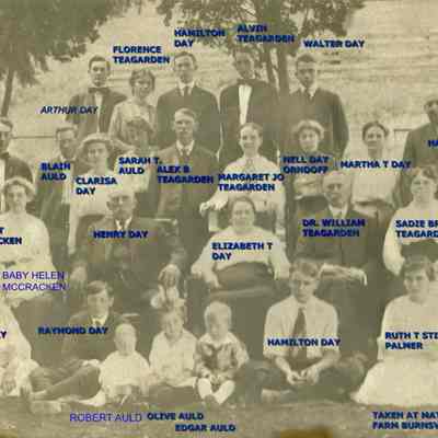 Teagarden-Day family reunion: See WEB LINKS to DOWNLOAD high-resolution image.