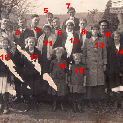 Clutter family and friends - Numbered