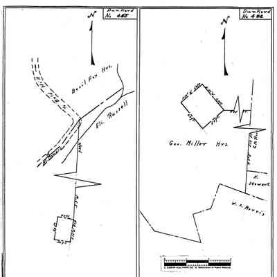George Miller Farm - Dunkard Township - Greene County - Pennsylvania - WPA Cemetery Plat: See WEB LINKS to DOWNLOAD high-resolution image.