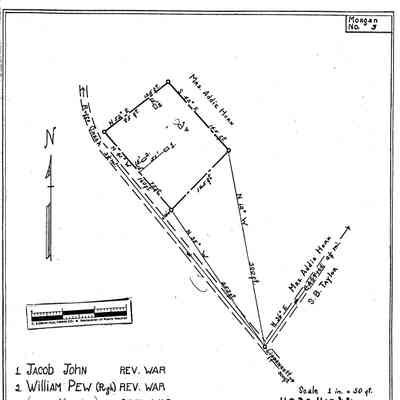 Calvary Baptist Church - Morgan Township - Greene County - Pennsylvania - WPA Cemetery Plat