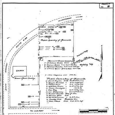 Morrisville - Franklin Township - Greene County - Pennsylvania - WPA Cemetery Plat
