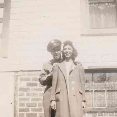 Pete Leo [1918-1999] and his sister, Lucy Cecilia (Leo) Komats [1915-1987]