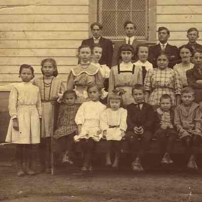 School students in Garards Fort, Greene Township, Greene County, Pennsylvania
