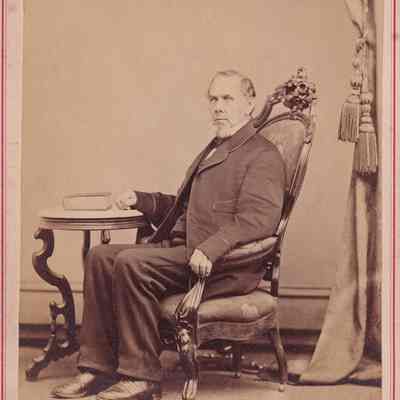 Phelan-Walker Album, Photo 11 - Believed to be John Phelan [1806-1874]: See WEB LINKS to DOWNLOAD high-resolution image.