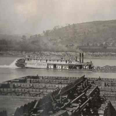 Greene County Album, Photo 42 - Monongahela River at Fayette City, Fayette County, Pennsylvania