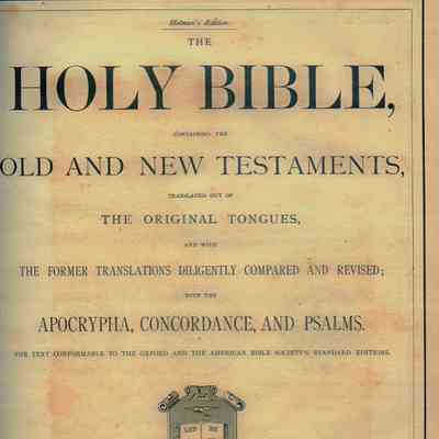James Boyd Family Bible