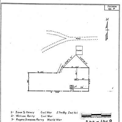 Macedonia - Jackson Township - Greene County - Pennsylvania - WPA Cemetery Plat