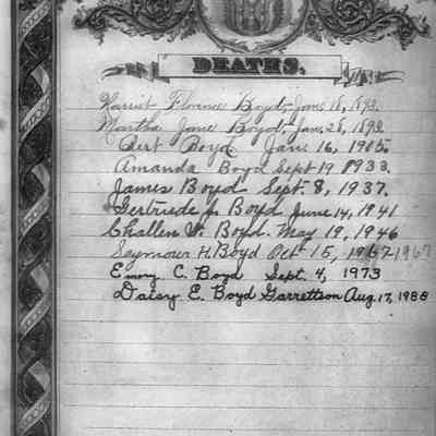 James Boyd Family Bible - Page 06