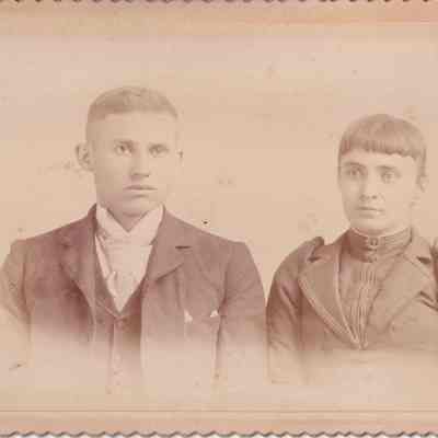 Vance-McFarland Album 02, Photo 06 - George Birch Vance [1870-1928] and Jessie Dell (McFarland) Vance [1868-1935]: See WEB LINKS to DOWNLOAD high-resolution image.