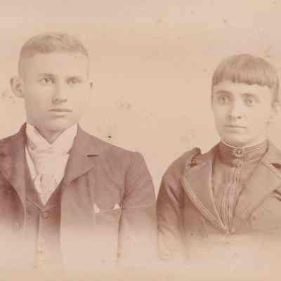 Vance-McFarland Album 02, Photo 06 - George Birch Vance [1870-1928] and Jessie Dell (McFarland) Vance [1868-1935]