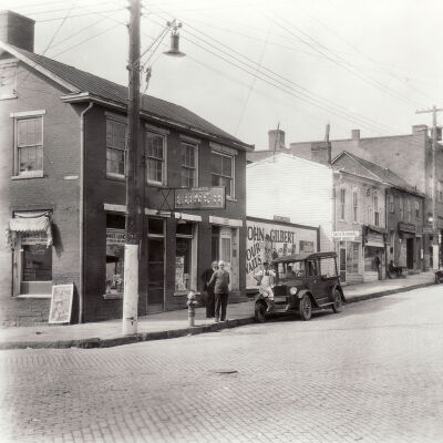 High Street (looking West from Morris Street) in Waynesburg