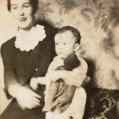Rachel (Livingood) Jones with her son Roland Bradford Jones Jr.
