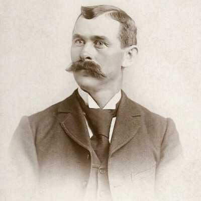 Asa Warren Morris [1857-1921], age 33, dairyman
