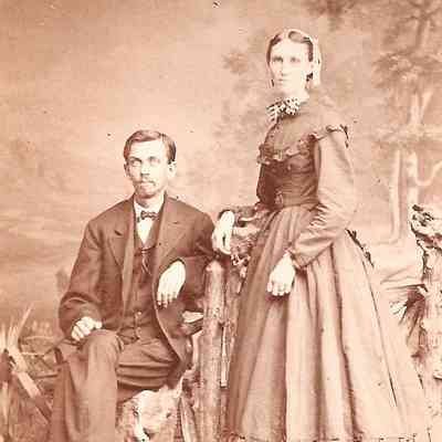Johnson Album 02, Photo 28 - William Thompson Hays and Mary Jane "Jennie" (Jewell) Hays.