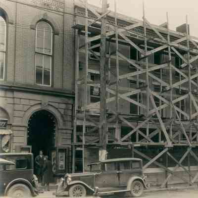 Waynesburg Opera House (far left) on High Street - Waynesburg, Pennsylvania