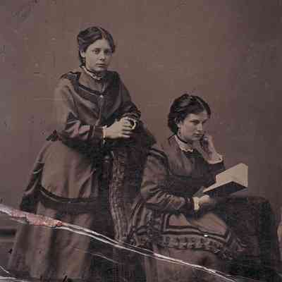 Elizabeth Nancy (Day) Whitman and Eliza Campbell "Lida" (Miller) Simpson