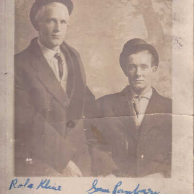 Kline-Moredock Album 01, Photo 26 - David Roland Kline [1880-1914] on left