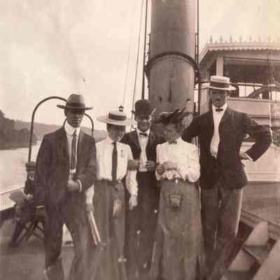 Waynesburg Album, Photo 34 - George David Jenkins [1868-1936] on far right