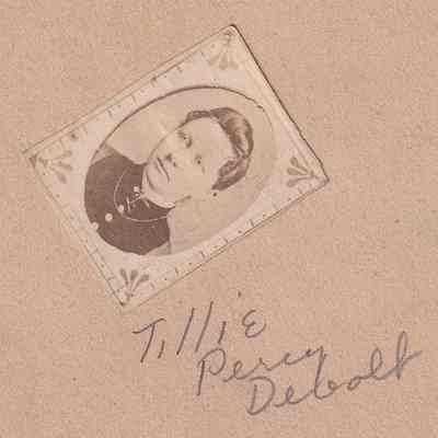 Vance-McFarland Album 02, Photo 12B - Matilda (Debolt) Percy [1873-1959]: See WEB LINKS to DOWNLOAD high-resolution image.