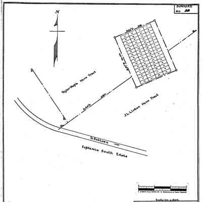 Linton (a/k/a Mapel) - Dunkard Township - Greene County - Pennsylvania - WPA Cemetery Plat: See WEB LINKS to DOWNLOAD high-resolution image.