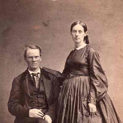 Grable-McGinnis Album, Photo 13 - George Washington Huffman and Sarah (Garrett) Huffman