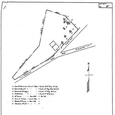 Pleasant Hill M. P. - Springhill Township - Greene County - Pennsylvania - WPA Cemetery Plat