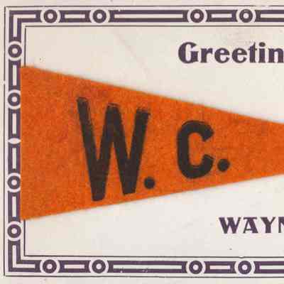 Waynesburg College pennant