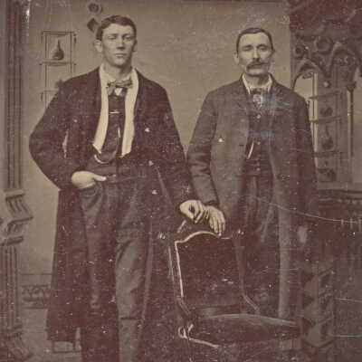 Toothman-Hoult Album, Photo 13 - Harry Sterling Toothman [1872-1951] and Thornton Jacob Toothman [1847-1896]