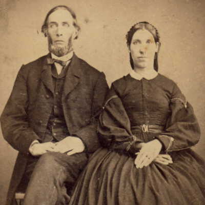Silveus-Taylor Album 01, Photo 02 - Henry Wilson Taylor and Mary (Shaw) Taylor