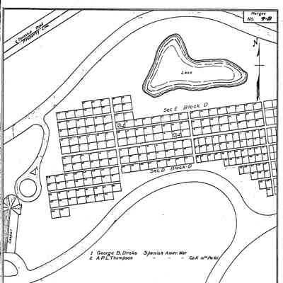 Greene County Memorial Park - Morgan Township - Greene County - Pennsylvania - WPA Cemetery Plat: See WEB LINKS to DOWNLOAD high-resolution image.