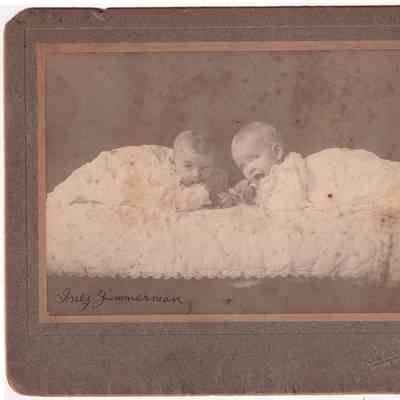 Inez Zimmerman [1903-1980] on left: See WEB LINKS to DOWNLOAD high-resolution image.