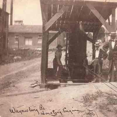 Waynesburg Album, Photo 04 - Hoisting engineer that powered the pulley system