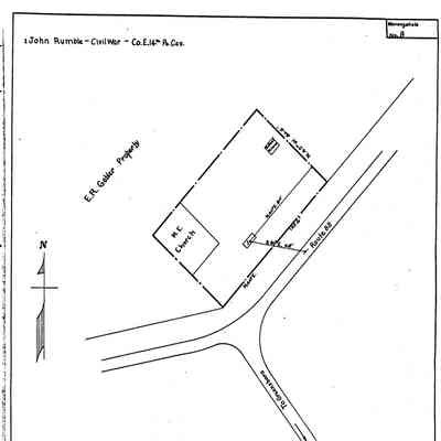 Greensboro Methodist Episcopal Church - Monongahela Township - Greene County - Pennsylvania - WPA Cemetery Plat: See WEB LINKS to DOWNLOAD high-resolution image.