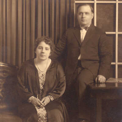 William Austin Rinehart and his second wife, Ethel (Weimer) Rinehart