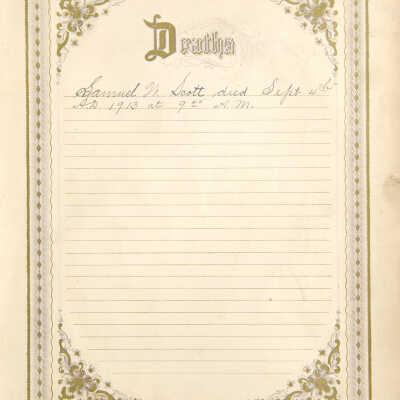 Samuel W. Scott family bible records, 1835-1913 - Page 4