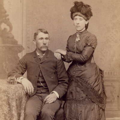 Silveus-Taylor Album 01, Photo 11 - Joseph Huffman and Sarah Alice (Taylor) Huffman
