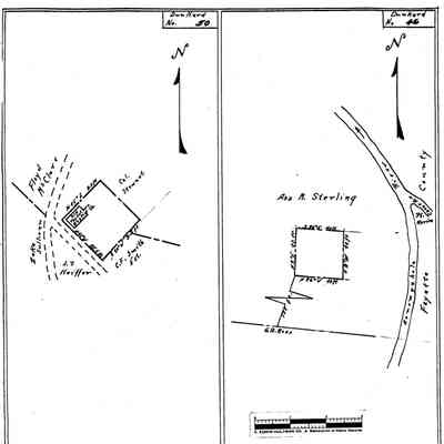 Asa M. Sterling Farm - Dunkard Township - Greene County - Pennsylvania - WPA Cemetery Plat: See WEB LINKS to DOWNLOAD high-resolution image.