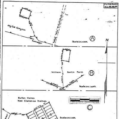 William Goslin Farm - Cumberland Township - Greene County - Pennsylvania - WPA Cemetery Plat