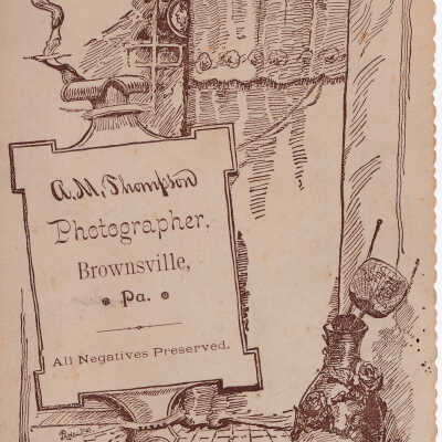 Ammons-Acklin Album, Loose in Album - Reverse of image