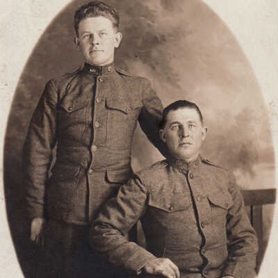[Sitting] John Martin Supler [1890-1985] and [Standing] John Supler [1894-1924]