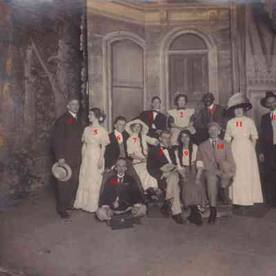 Waynesburg College Theater Group - Numbered: See WEB LINKS to DOWNLOAD high-resolution image.