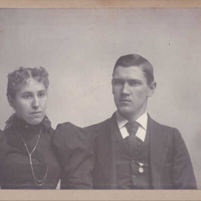 Ammons-Moredock Album 02, Photo 27 - James Walton [1868-1938] and Sarah Jane "Jennie" (Sharpnack) Walton [1867-1942]