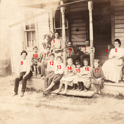 James Ryan Edgar and Emma Jane (Yeager) Edgar family: See WEB LINKS to DOWNLOAD high-resolution image.