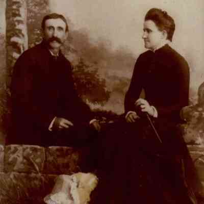 John Dawson Adams and his second wife, Amanda (Moore) Adams