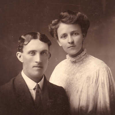 Simon Wesley Rinehart and his wife, Clara (Hughes) Rinehart