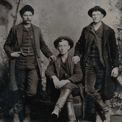 Ammons-Moredock Album 01, Photo 36 - Roseberry, Moredock, Goslin
