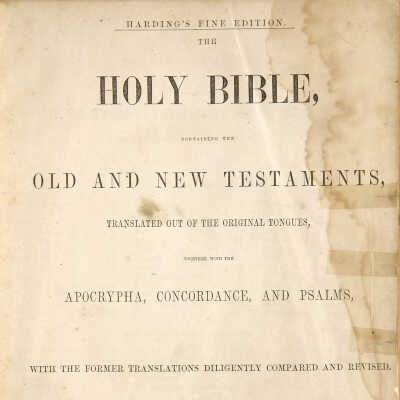 James Lindsey family bible records