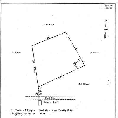 Woodruff - Jackson Township - Greene County - Pennsylvania - WPA Cemetery Plat