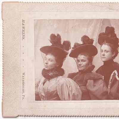 Women in hats: See WEB LINKS to DOWNLOAD high-resolution image.